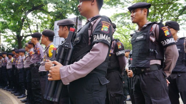 Polisi Gelar Apel Pengamanan Aksi Reuni 212 Kumparan