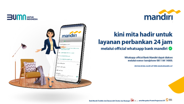 Bank Mandiri Hadirkan Layanan Interaktif Jam Via Whatsapp Kumparan