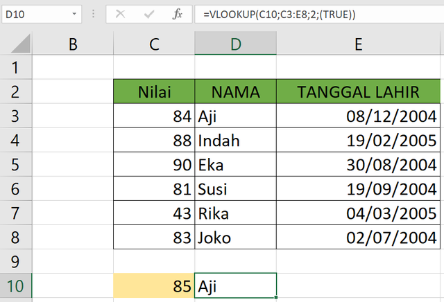 Rumus Excel VLOOKUP Contoh Dan Cara Penggunaannya Kumparan