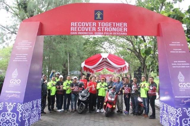 Semarakkan G20 Kemenkumham Jateng Gelar Touring Sepeda Motor Bersama