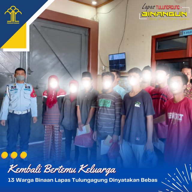 Kembali Bertemu Keluarga Warga Binaan Lapas Tulungagung Dinyatakan