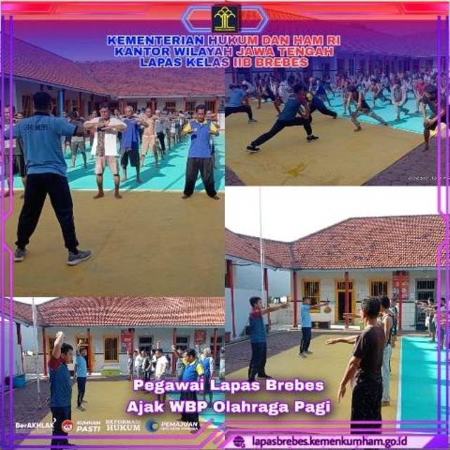 Suasana Ceria Pegawai Lapas Brebes Dan Wbp Senam Bareng Kumparan