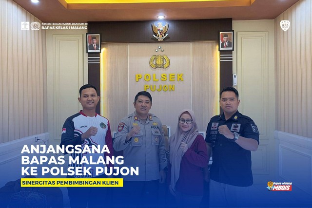 Sinergitas Pembimbingan Bapas Malang Anjangsana Ke Polsek Pujon