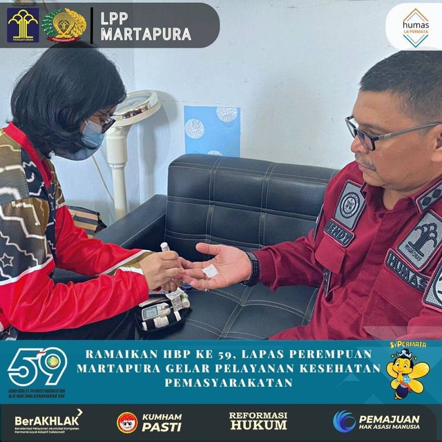 Ramaikan Hbp Ke Lapas Perempuan Martapura Gelar Pelayanan Kesehatan