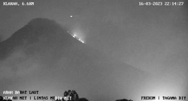 Heboh Video Cahaya Melintas Di Atas Gunung Merapi Kumparan