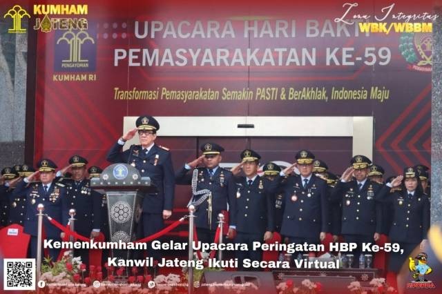 Kemenkumham Gelar Upacara Peringatan Hbp Ke Kanwil Jateng Ikuti