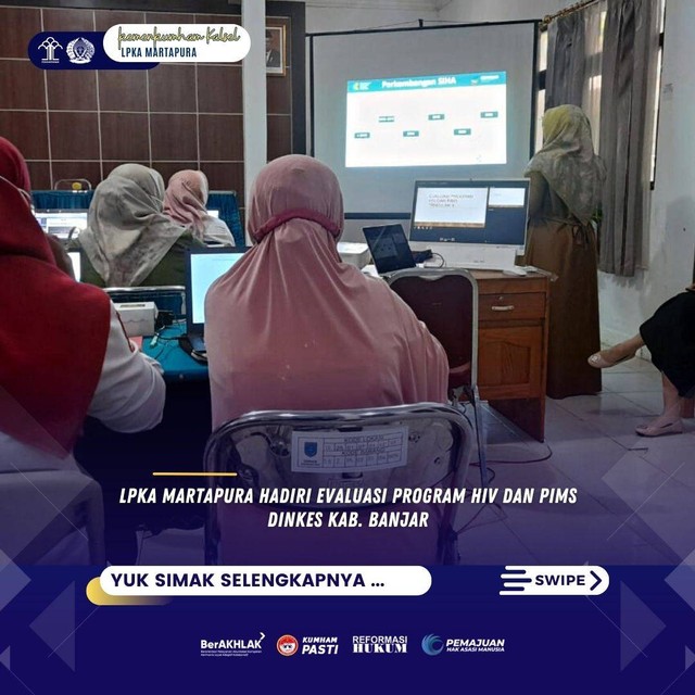 LPKA Martapura Hadiri Evaluasi Program HIV Dan PIMS Dinkes Kab Banjar