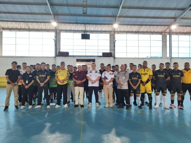 Tim Futsal Lapas Ambon Ikut Pertandingan Futsal Semarak Hari