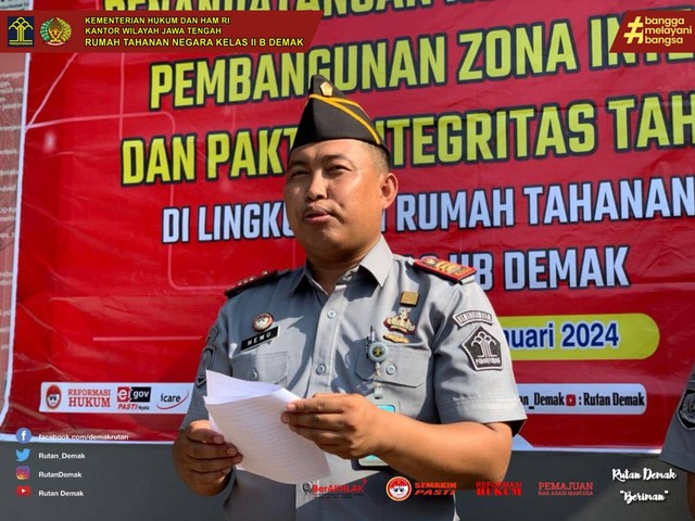 Penandatanganan Resolusi Dan Pemberian Penghargaan Di Rutan Demak