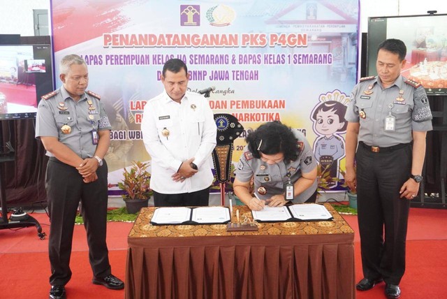 BNNP Jateng Tandatangani Perjanjian Kerjasama P4GN Bukti Keseriusan