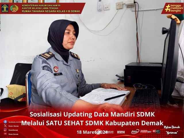 Rutan Demak Ikuti Sosialisasi Updating Data Mandiri Sdmk Kumparan