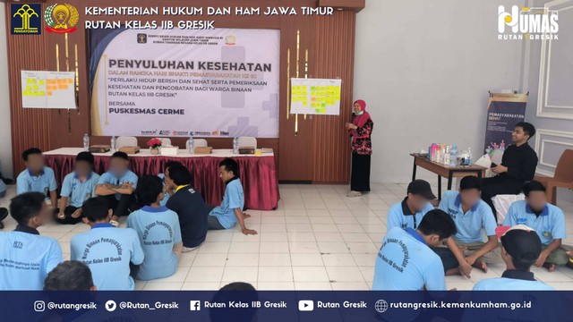 Melangkah Bersama Menuju Lingkungan Sehat Rutan Gresik Galakkan