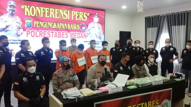 Polisi Tangkap Pengedar Narkoba Jaringan Sumut Malaysia Kg Sabu