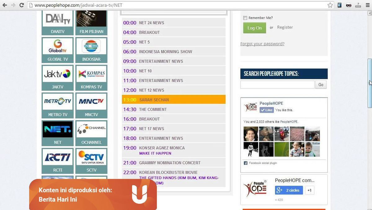 Lihat Jadwal Program Rtv Hari Ini Terlengkap 