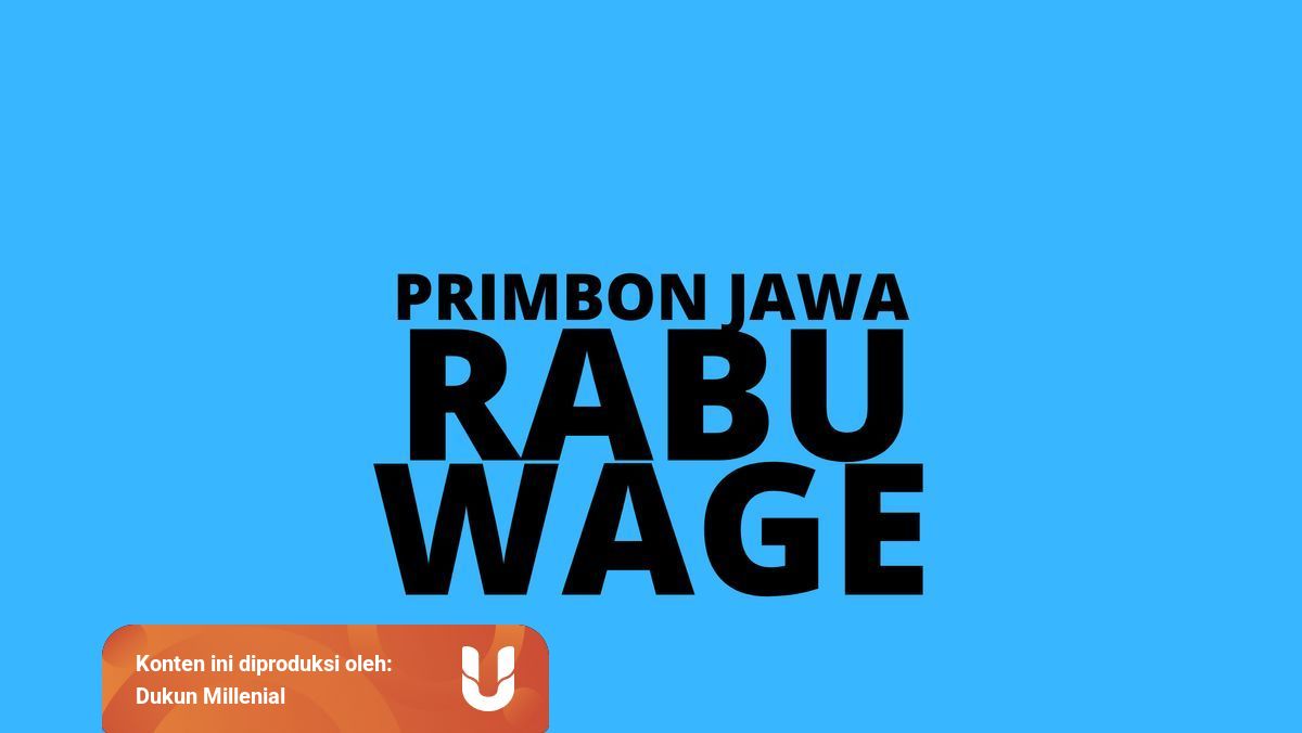 Primbon Jawa Rabu Wage Kumparan Com