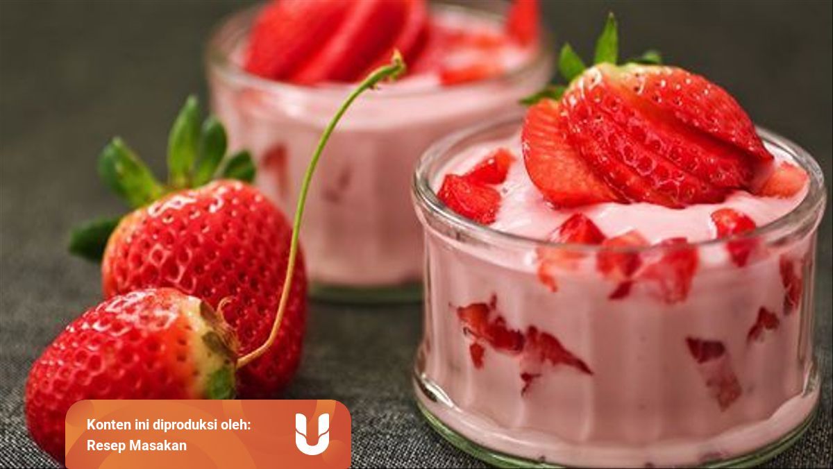 Resep Puding Susu Stroberi Tanpa Telur Yang Lumer Kumparan Com