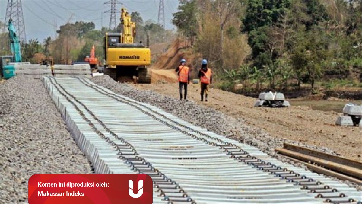 Kereta Api Trans Sulawesi Tahap Pemasangan Rel Kumparan Com
