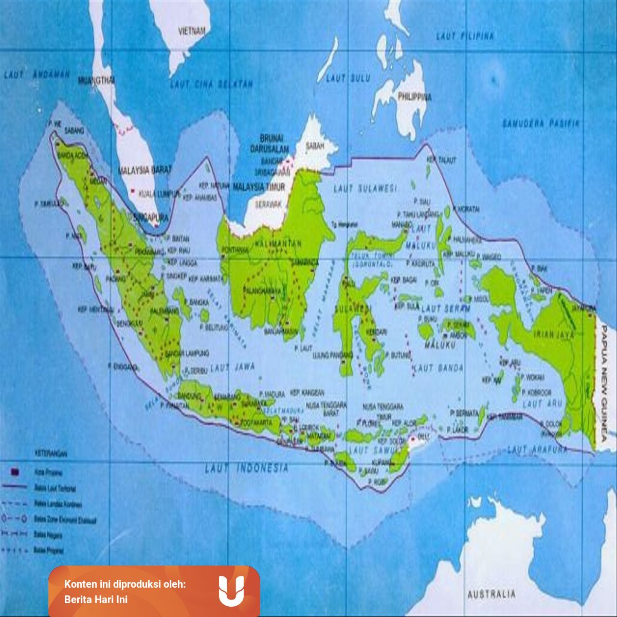 Batas Batas Wilayah Indonesia Secara Geografis Kumparan Com