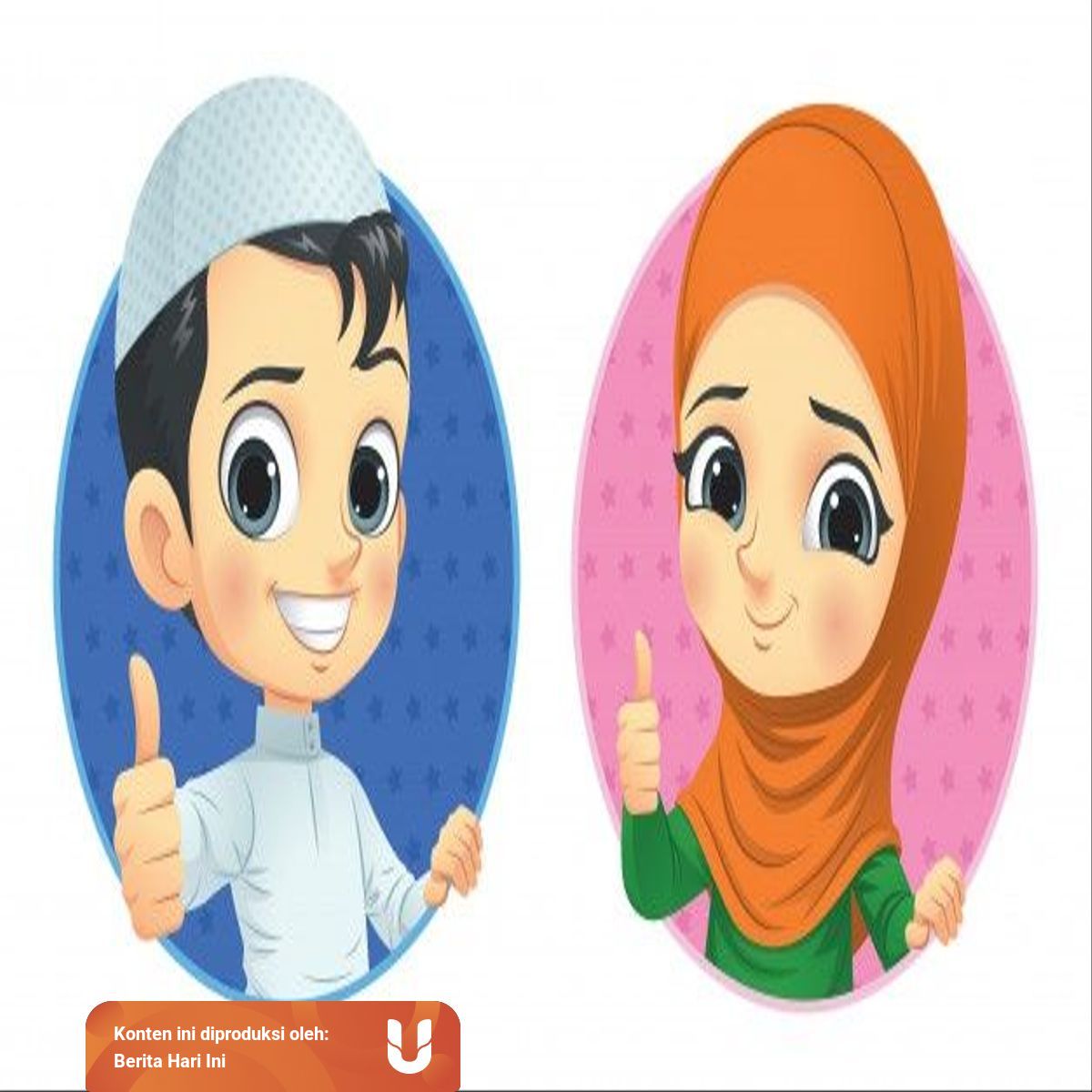 muslim kids show thumb up 119589 101 povkgu
