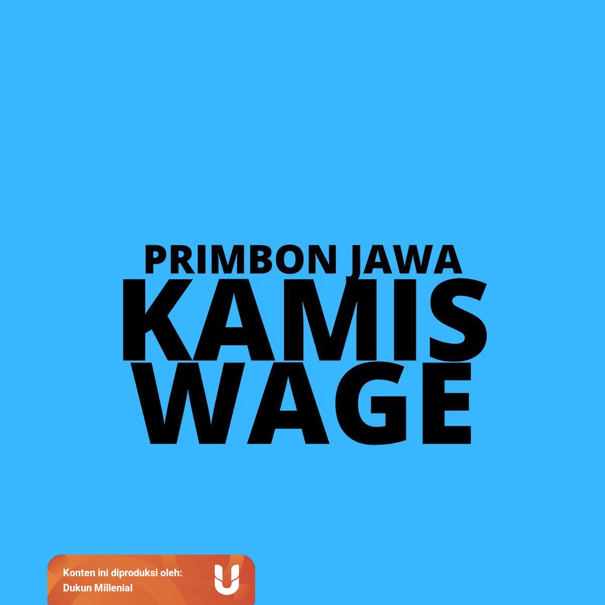 Primbon Jawa Kamis Wage Kumparan Com