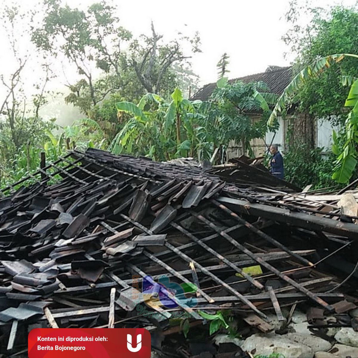 Angin Kencang Kembali Terjang 3 Desa Di Bojonegoro 10 Rumah Roboh Kumparan Com