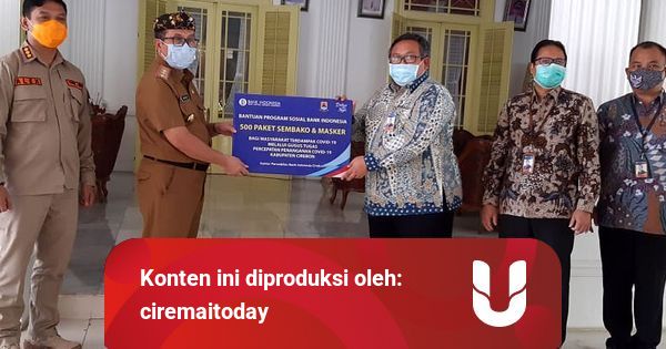 Pemkab Cirebon Terima Bantuan Masker dan Sembako dari Bank ...