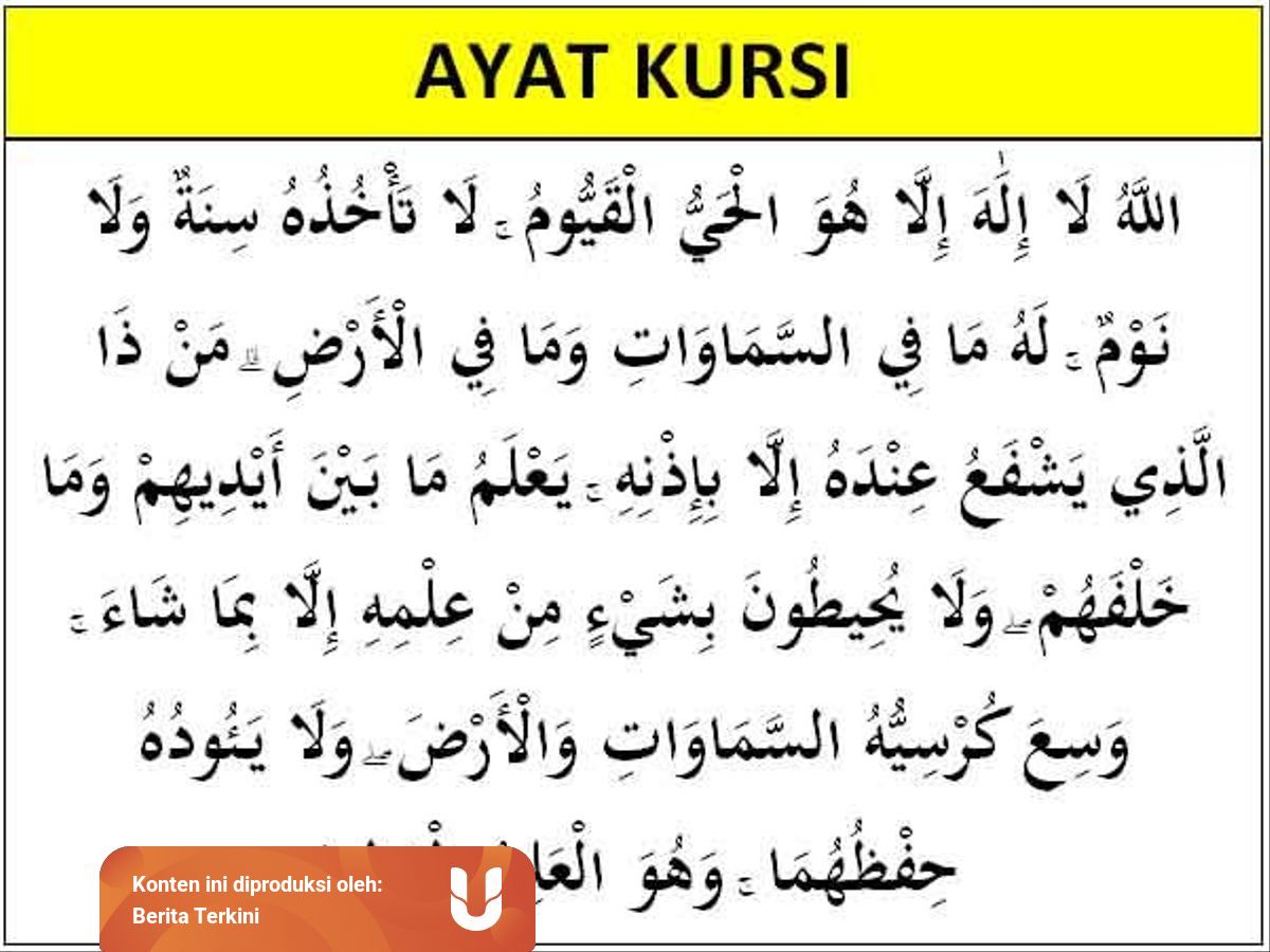 Manfaat Ayat Kursi Bila Diamalkan Setiap Hari Kumparan Com