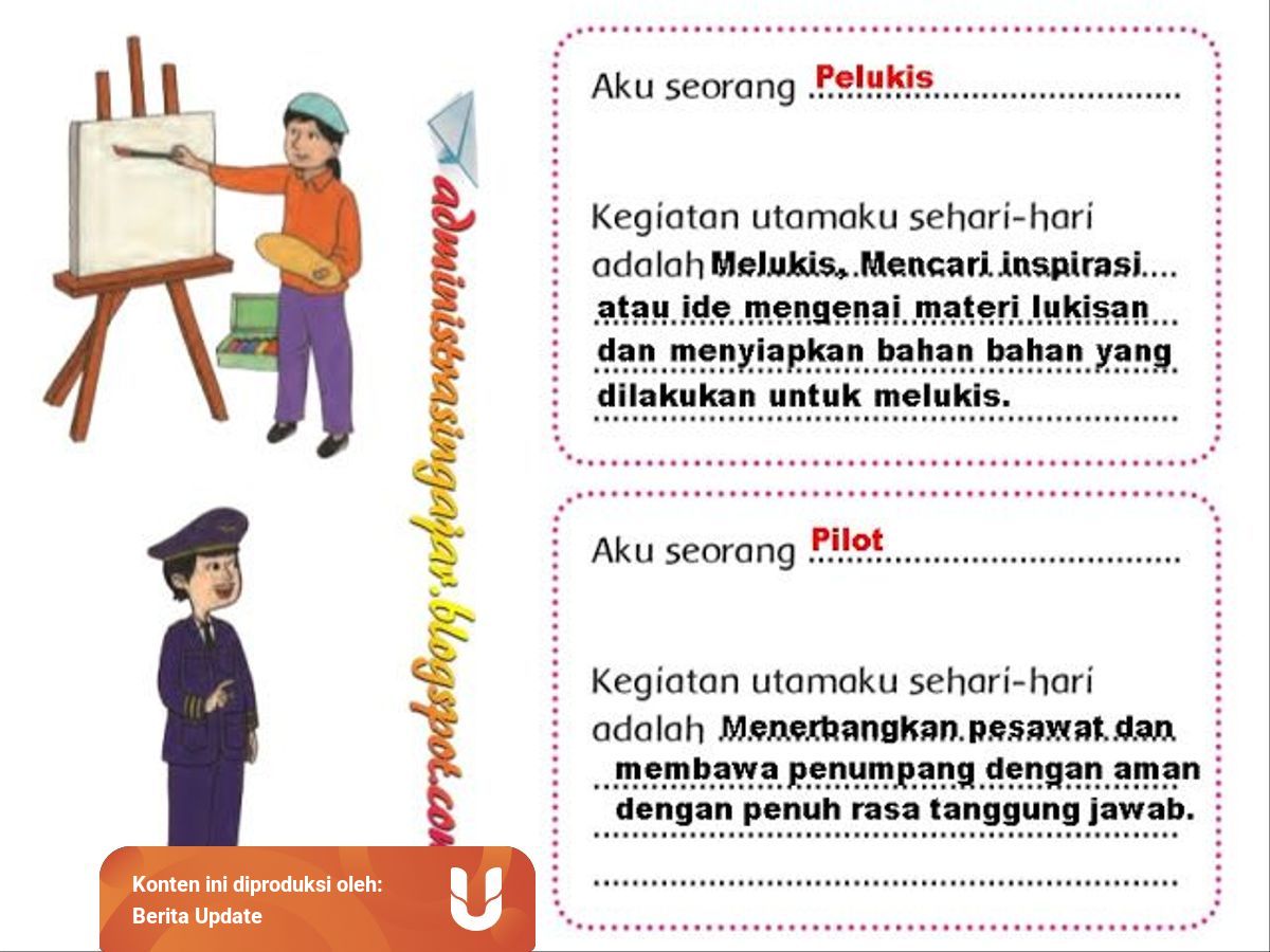 Buku Tematik Kelas 4 Tema 6 Pembelajaran 1 Tentang Kegiatan Sehari Hari Kumparan Com
