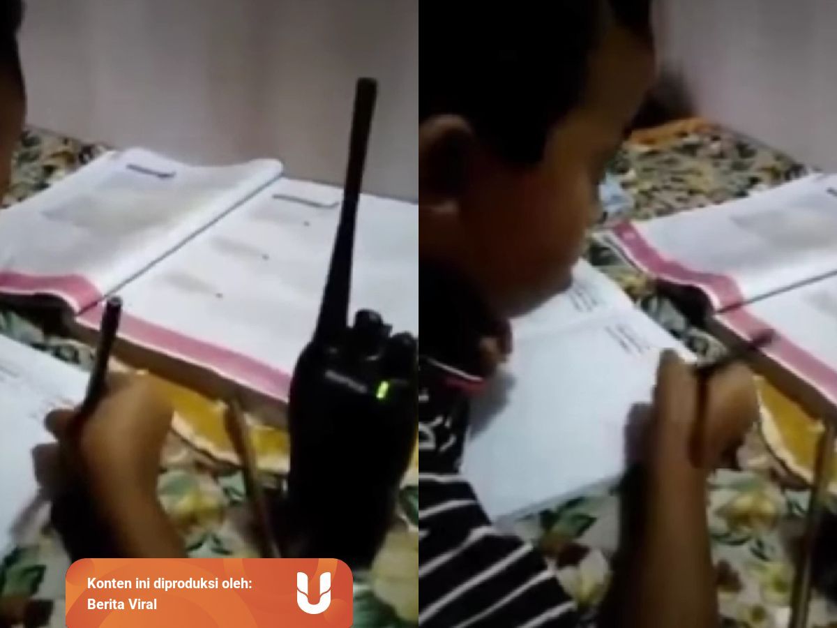 Bukan Smartphone Siswa Sd Di Sumbawa Pakai Ht Saat Belajar Online Kumparan Com