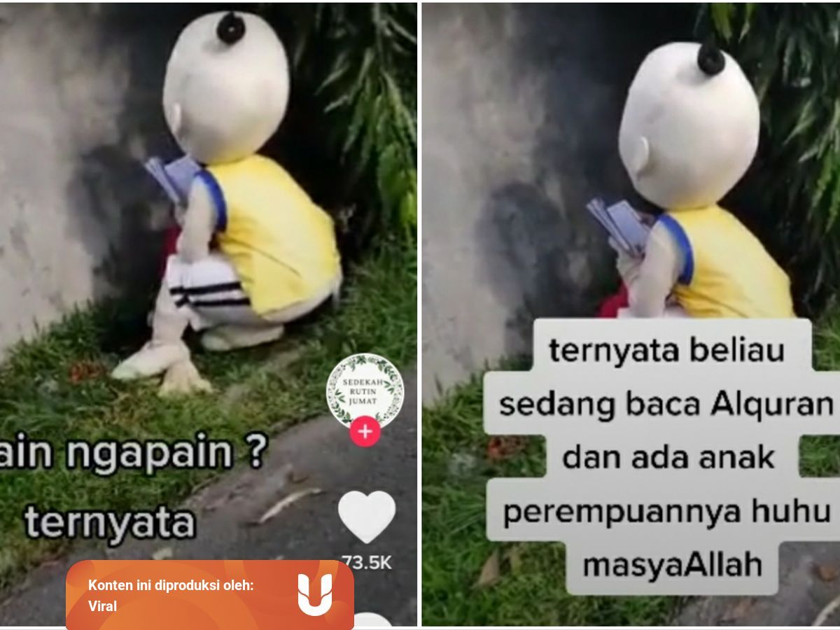 Bikin Haru Pria Berkostum Badut Ini Membaca Al Qur An Di Pinggir Jalan Kumparan Com