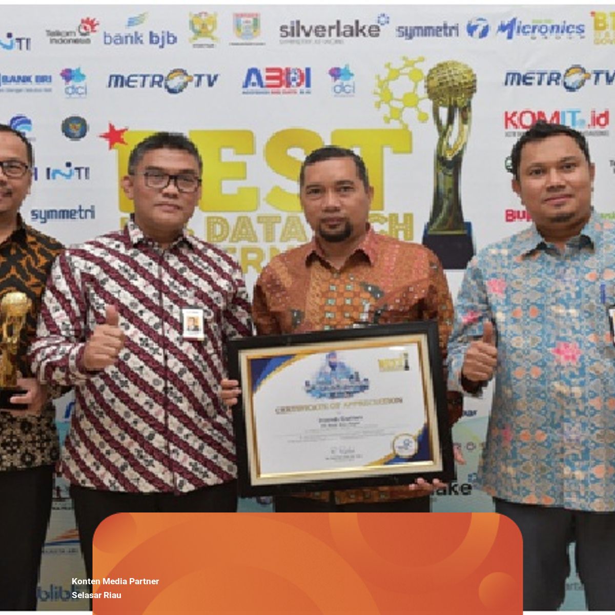 Bank Riau Kepri Raih Penghargaan The Best IT Data Governance ...