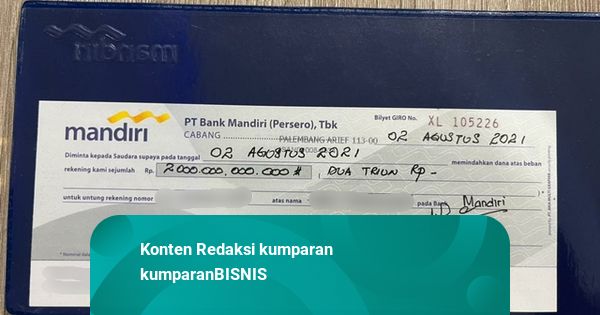 Penampakan Bilyet Giro Rp 2 Triliun dari Akidi Tio, Begini ...