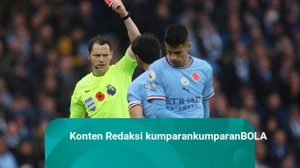 Joao Cancelo Langsung Dikartu Merah Usai Langgar Pemain Fulham, Ini Aturannya