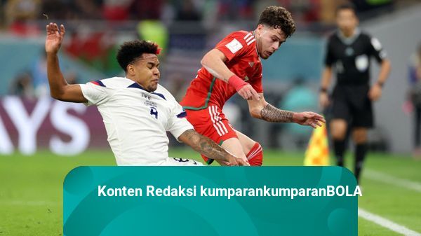 Foto: Gol Penalti Bawa Wales Imbangi Amerika Serikat