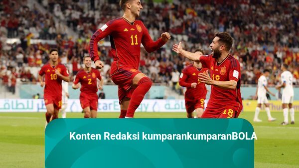 Foto: Spanyol Pesta Gol Lawan Kosta Rika di Piala Dunia