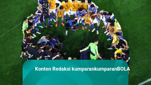 Foto: Selebrasi Pemain Jepang Usai Tebas Jerman