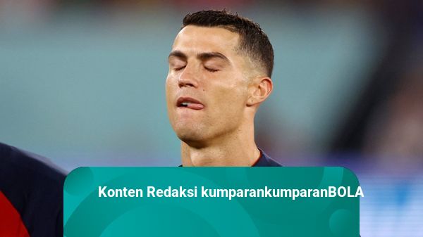 Foto: Momen Haru Ronaldo Nyanyikan Lagu Kebangsaan saat Lawan Ghana