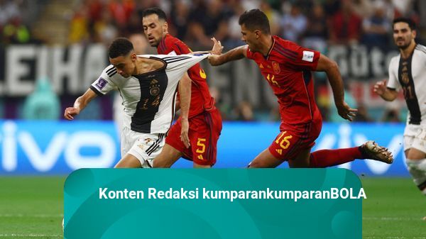 Foto: Duel Spanyol vs Jerman Berakhir Imbang