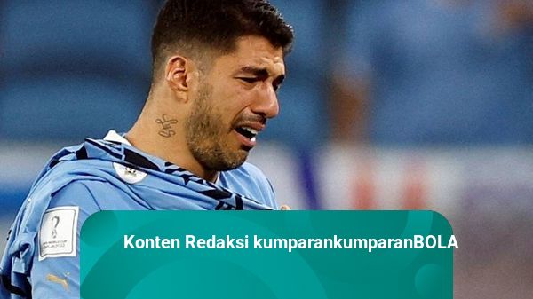 Foto: Tangisan Luiz Suarez saat Uruguay Tersingkir dari Piala Dunia 2022