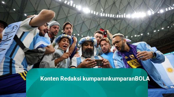 Foto: Girangnya Fan Argentina saat Tahu Brasil Tersingkir dari Piala Dunia