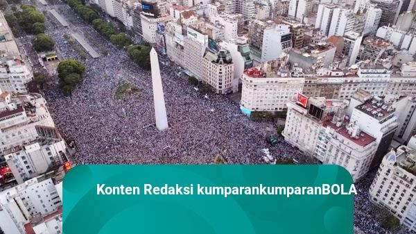 Foto: Selebrasi Lautan Suporter Usai Argentina Pastikan ke Final Piala Dunia