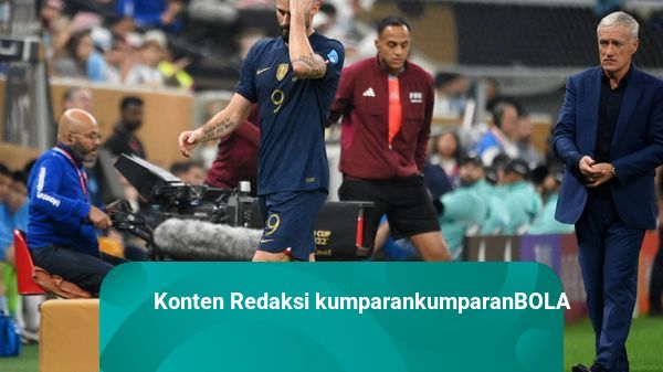 Frustrasi, Olivier Giroud Banting Botol Usai Ditarik Keluar di Final Piala Dunia