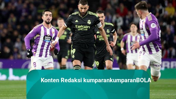 Hasil Liga Spanyol: Karim Benzema Cetak Brace, Real Madrid Tekuk Valladolid