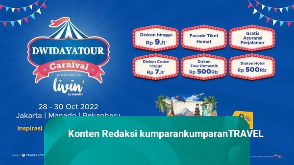 Beri Diskon hingga Rp 9 Juta, Dwidayatour dan Bank Mandiri Gelar Travel Fair