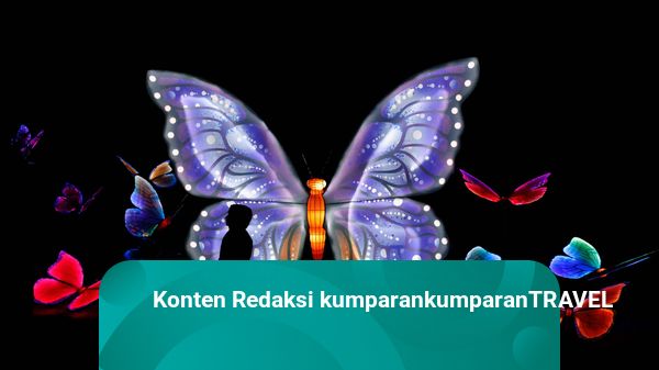 Foto: Warna-warni Festival Cahaya Terangi Kebun Binatang Belgia