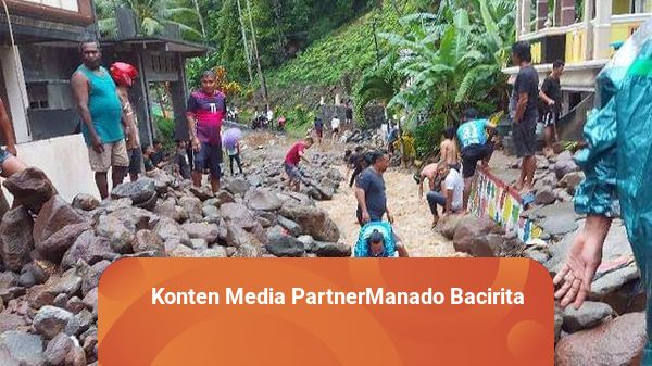 Kabupaten Sitaro Dilanda Banjir Bandang, Warga Diungsikan di Gereja