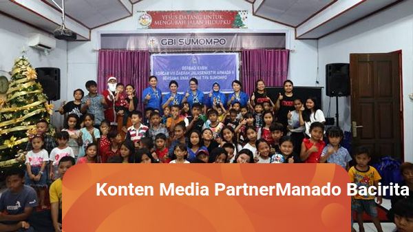 Sambut Natal, Korcab VIII DJA II Berbagi Kasih Bersama Anak-anak di TPA Sumompo