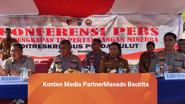 Polda Sulut Ungkap Kasus Pertambangan Emas Ilegal di Minahasa Tenggara
