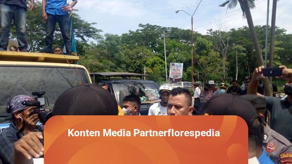 Buntut Kenaikan NJOP Tanah, KNPI Manggarai Barat Aksi Demo di Kantor Bupati