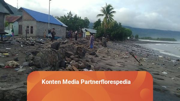 Rumah dan Perahu Nelayan di Nangahale, Sikka, Rusak Diterjang Gelombang Tinggi